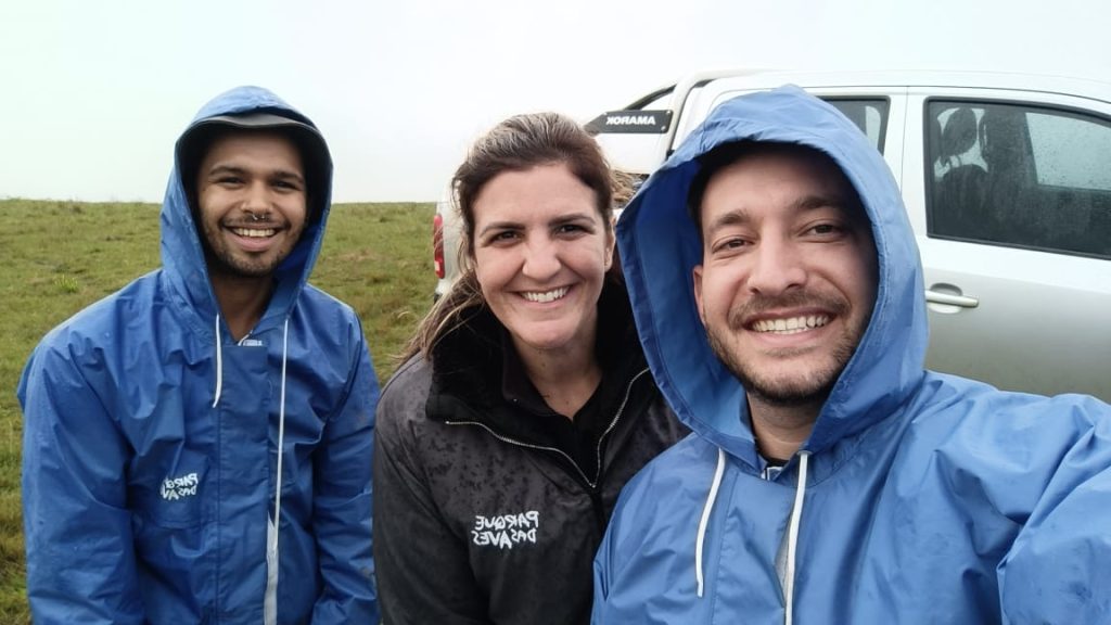 Equipe do Parque das Aves em Água Doce, Santa Catarina