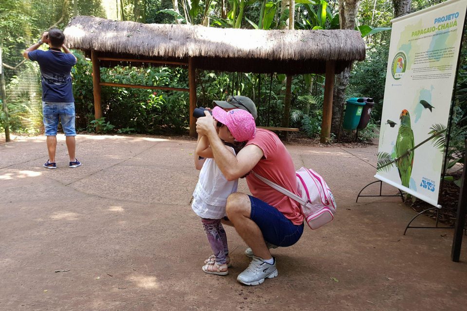 Venha experimentar um dia de pesquisador de campo no Parque das Aves