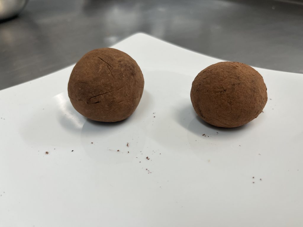 brigadeiro batata doce cacau pronto