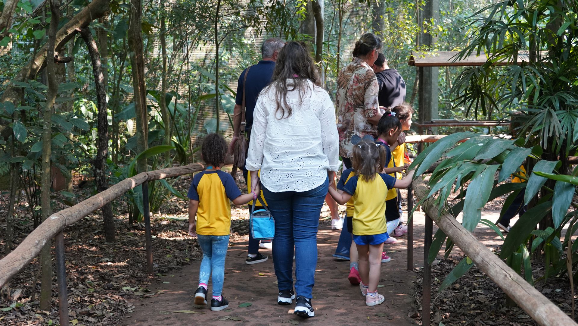 Visitas escolares no Parque das Aves